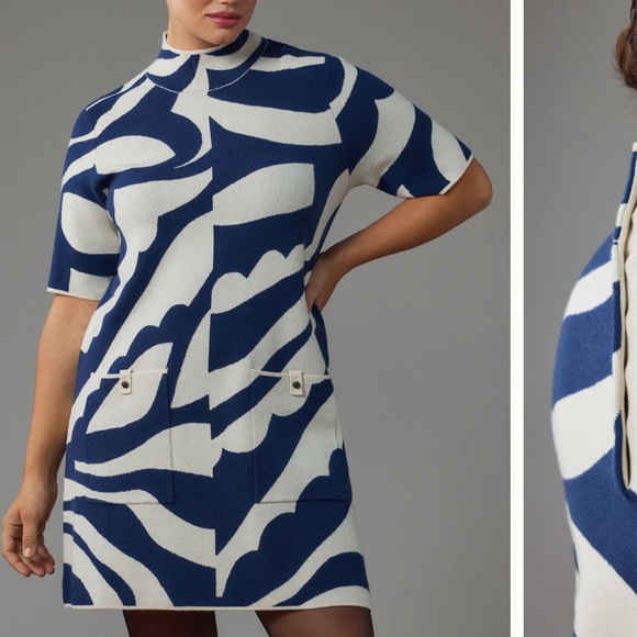 Annalise Mock Neck Sweater Dress by Maeve - Picture 3 of 10